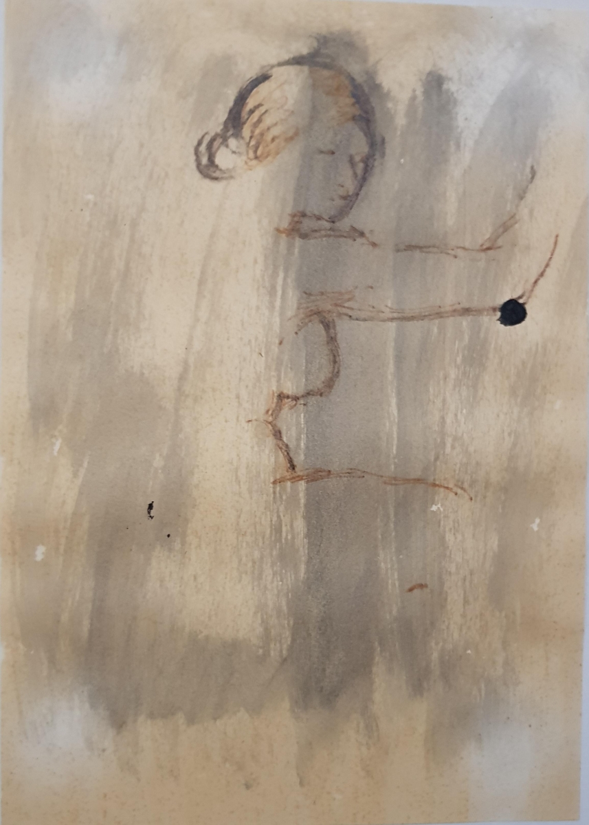 Nudo di schiena  - 1963 - 18 x 24