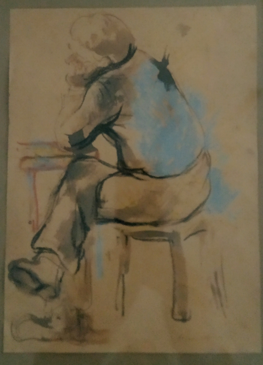 Uomo seduto  - 1966 - 20 x 24
