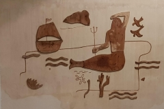 Murales sulle arti ed il cinema - Pirati e sirene - 1950 (prop. Comune di Pozzallo)