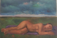 Nudo assopito - 1979 -Olio su tela - 50 x 70