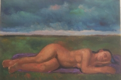 Nudo assopito - 1979 -Olio su tela - 50 x 70