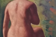 Nudo di Schiena - 1970 - Olio su tela - 40 x 50