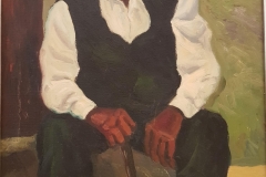 Vecchio contadino  - 1968 - Olio su tela - 50 x 70