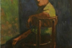 Vecchio siciliano - Olio su tela - 1961 - 70 x 50