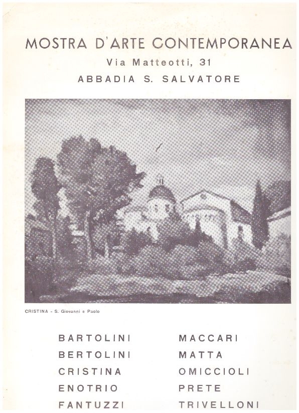 Catalogo mostra collettiva - Abbazia San Salvatore - 1970