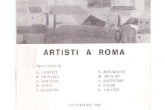 Catalogo mostra collettiva - 1969