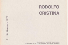 Catalogo della mostra - 1970