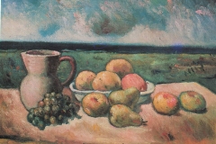 Frutta sulla spiaggia - 1968 - Olio su tela - 50 x 70