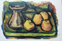 Natura morta - 1969 Olio su carta