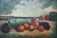 Natura morta con ricci - 1968 - Olio su tela - 50 x 70