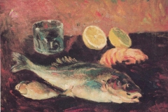 Pesci - 1977 - Olio su tela - 40 x 50