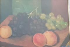 Uva e mele - 1970 - Olio su tela - 30 x 40