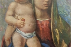 Maternità 1968 olio