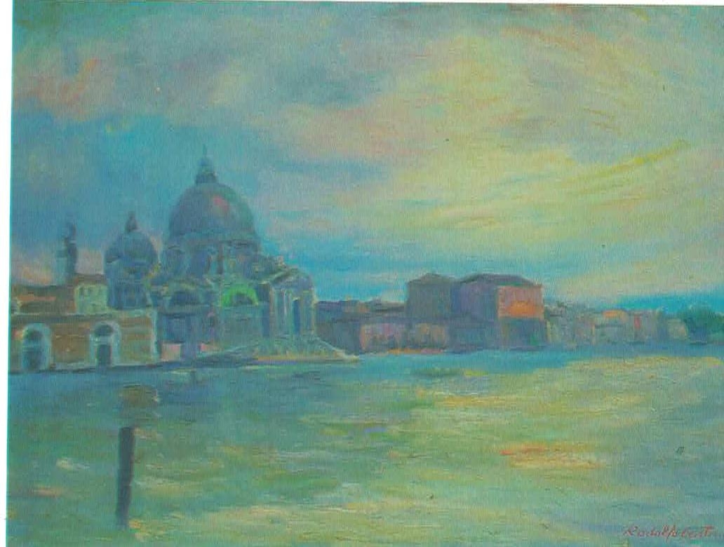 Venezia Chiesa della salute - 1975 - Olio su tela
