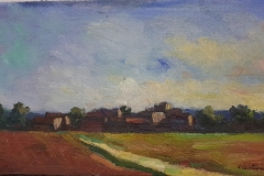 Campagna modicana - 1950 -  Olio su tela -  24 x 44