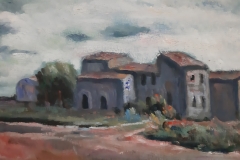 Case di campagna  - 1975 - Olio su tela - 40 x 60