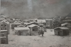 Nevicata - 1950 - Olio su tela