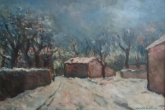 Nevicata - 1974 - Olio su tela - 50 x 70