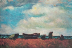 Pescatori - 1969 - Olio su tela - 70 x 100