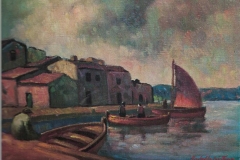 Vele a Pozzallo - 1968 - Olio su tela - 50 x 70