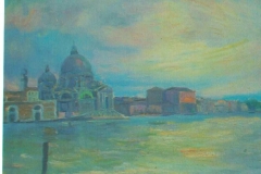 Venezia Chiesa della salute - 1975 - Olio su tela