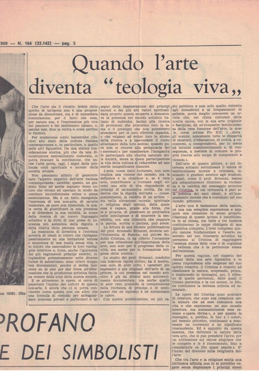 L'Osservatorio Romano  - 18-07-1969